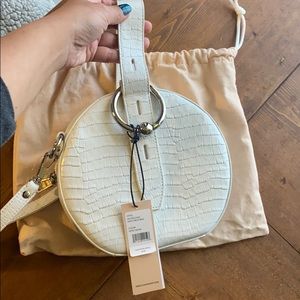 REBECCA MINKOFF Kate circle while leather bag NEW
